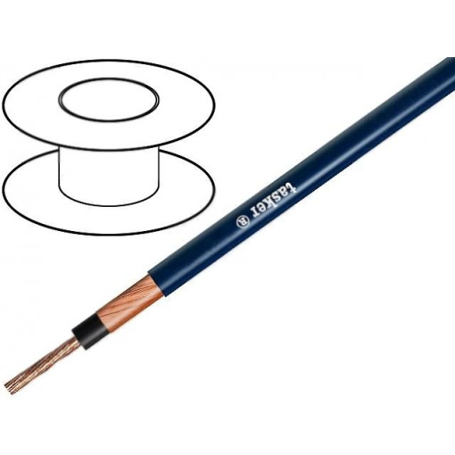 TSK1125; Wire: loudspeaker cable; 1x2,5mm2; stranded; OFC; black; coaxial; TASKER
