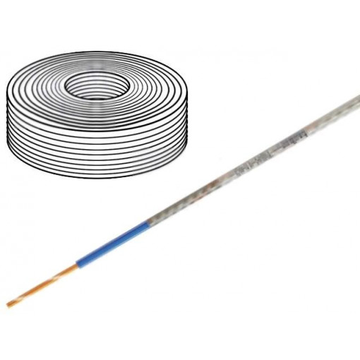 TSK1140; Wire: headset; stranded; 1x0,05mm2; transparent; Ø1.7mm; 50m; TASKER