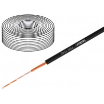 TSK1142; Wire: headset; stranded; 1x0,06mm2; black; Ø2mm; 50m; TASKER