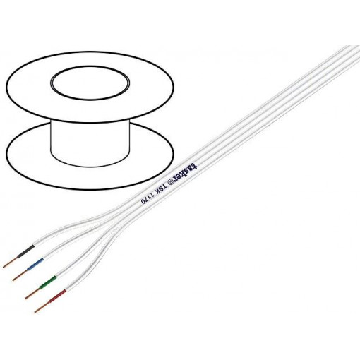TSK1170; Wire: assembly; Core: stranded; 4x0,22mm2; 2.5x10mm; -15÷70°C; TASKER TSK1170; Wire: assembly; Core: stranded; 4x0,22mm2; 2.5x10mm; -15÷70°C; TASKER