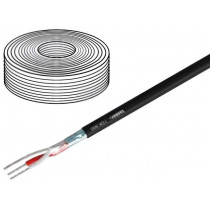 TSK800 BLACK; Wire: DMX; Core: stranded; 1x2x0,14mm2; Ø3.4mm; 110Ω; -15÷70°C; TASKER