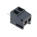 TB-3.5-P-2P-GY; PCB terminal block; angled 90°; 3.5mm; ways: 2; on PCBs; 1mm2; 12A; NINIGI TB-3.5-P-2P-GY; PCB terminal block; angled 90°; 3.5mm; ways: 2; on PCBs; 1mm2; 12A; NINIGI