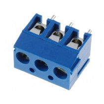 TB-3.8-P-3P-BL; PCB terminal block; angled 90°; 3.81mm; ways: 3; on PCBs; 0.5mm2; NINIGI