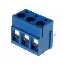 TB-5.0-K-3P; PCB terminal block; straight; 5mm; ways: 3; on PCBs; 2.5mm2; tinned; NINIGI