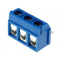TB-5.0-K-3P1-BL; PCB terminal block; straight; 5mm; ways: 3; on PCBs; 1.5mm2; tinned; NINIGI TB-5.0-K-3P1-BL; PCB terminal block; straight; 5mm; ways: 3; on PCBs; 1.5mm2; tinned; NINIGI