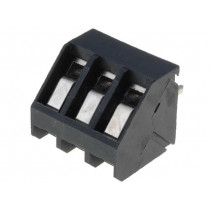 AK300/3-5,0-GRAU; PCB terminal block; angled 45°; 5mm; ways: 3; on PCBs; 0.5÷2.5mm2; PTR  MESSTECHNIK AK300/3-5,0-GRAU; PCB terminal block; angled 45°; 5mm; ways: 3; on PCBs; 0.5÷2.5mm2; PTR  MESSTECHNIK