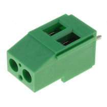 AK700/2-5,0-V/GRUEN; PCB terminal block; angled 90°; 5mm; ways: 2; on PCBs; 0.5÷4mm2; PTR  MESSTECHNIK AK700/2-5,0-V/GRUEN; PCB terminal block; angled 90°; 5mm; ways: 2; on PCBs; 0.5÷4mm2; PTR  MESSTECHNIK