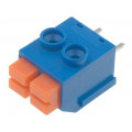 TB-5.0-P-2P-SPR; PCB terminal block; angled 90°; 5mm; ways: 2; on PCBs; 22AWG÷16AWG; NINIGI TB-5.0-P-2P-SPR; PCB terminal block; angled 90°; 5mm; ways: 2; on PCBs; 22AWG÷16AWG; NINIGI