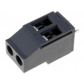 TB-5.0-P-2P2-GY; PCB terminal block; angled 90°; 5mm; ways: 2; on PCBs; 0.5÷4mm2; NINIGI TB-5.0-P-2P2-GY; PCB terminal block; angled 90°; 5mm; ways: 2; on PCBs; 0.5÷4mm2; NINIGI