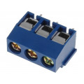 ETB11030B000Z; PCB terminal block; angled 90°; 5mm; ways: 3; on PCBs; 1.5mm2; 8A; ECE