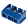 TB-5.0-P-3P; PCB terminal block; angled 90°; 5mm; ways: 3; on PCBs; 2.5mm2; 16A; NINIGI TB-5.0-P-3P; PCB terminal block; angled 90°; 5mm; ways: 3; on PCBs; 2.5mm2; 16A; NINIGI