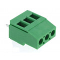 AK700/3-5,0-V/GRUEN; PCB terminal block; angled 90°; 5mm; ways: 3; on PCBs; 0.5÷4mm2; PTR  MESSTECHNIK AK700/3-5,0-V/GRUEN; PCB terminal block; angled 90°; 5mm; ways: 3; on PCBs; 0.5÷4mm2; PTR  MESSTECHNIK