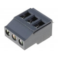 TB-5.0-P-3P2-GY; PCB terminal block; angled 90°; 5mm; ways: 3; on PCBs; 0.5÷4mm2; NINIGI TB-5.0-P-3P2-GY; PCB terminal block; angled 90°; 5mm; ways: 3; on PCBs; 0.5÷4mm2; NINIGI