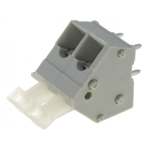 AK3001/2-KD-5.0/KIES; PCB terminal block; angled 45°; 5mm; ways: 2; on PCBs; 0.5÷2.5mm2; PTR MESSTECHNIK AK3001/2-KD-5.0/KIES; PCB terminal block; angled 45°; 5mm; ways: 2; on PCBs; 0.5÷2.5mm2; PTR MESSTECHNIK