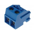 TB-5.0-PP-2P-BL; Pluggable terminal block; 5mm; ways: 2; angled 90°; female; 1.5mm2; KARSON