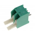 TB-5.0-PT-2P; PCB terminal block; straight; 5mm; ways: 2; on PCBs; 0.5mm2; tinned; NINIGI TB-5.0-PT-2P; PCB terminal block; straight; 5mm; ways: 2; on PCBs; 0.5mm2; tinned; NINIGI