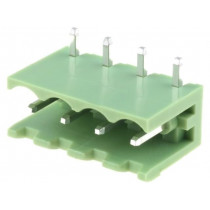 XY2500R-A(5.0)-4P; Pluggable terminal block; Contacts ph: 5mm; ways: 4; angled 90°; XINYA
