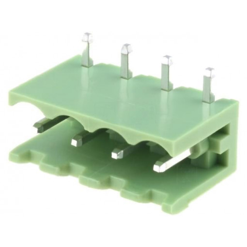 XY2500R-A(5.0)-4P; Pluggable terminal block; Contacts ph: 5mm; ways: 4; angled 90°; XINYA