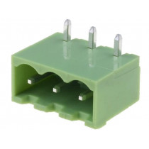 XY2500R-B(5.0)-3P; Pluggable terminal block; Contacts ph: 5mm; ways: 3; angled 90°; XINYA
