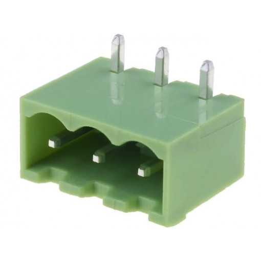 XY2500R-B(5.0)-3P; Pluggable terminal block; Contacts ph: 5mm; ways: 3; angled 90°; XINYA