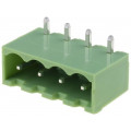 XY2500R-B(5.0)-4P; Pluggable terminal block; Contacts ph: 5mm; ways: 4; angled 90°; XINYA