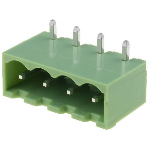 XY2500R-B(5.0)-4P; Pluggable terminal block; Contacts ph: 5mm; ways: 4; angled 90°; XINYA