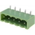 XY2500R-B(5.0)-5P; Pluggable terminal block; Contacts ph: 5mm; ways: 5; angled 90°; XINYA