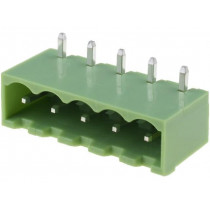 XY2500R-B(5.0)-5P; Pluggable terminal block; Contacts ph: 5mm; ways: 5; angled 90°; XINYA