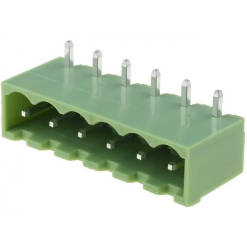 XY2500R-B(5.0)-6P; Pluggable terminal block; Contacts ph: 5mm; ways: 6; angled 90°; XINYA