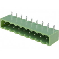 XY2500R-B(5.0)-9P; Pluggable terminal block; Contacts ph: 5mm; ways: 9; angled 90°; XINYA