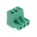 326-031-14; Pluggable terminal block; 5mm; ways: 3; straight; plug; female; KARSON 326-031-14; Pluggable terminal block; 5mm; ways: 3; straight; plug; female; KARSON