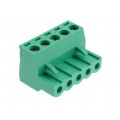 326-051-14; Pluggable terminal block; 5mm; ways: 5; straight; plug; female; KARSON 326-051-14; Pluggable terminal block; 5mm; ways: 5; straight; plug; female; KARSON