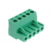 326-051-14; Pluggable terminal block; 5mm; ways: 5; straight; plug; female; KARSON