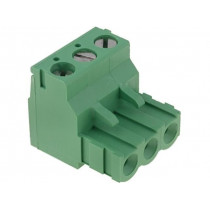 282807-3; Pluggable terminal block; Contacts ph: 5.08mm; ways: 3; straight; TE Connectivity