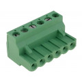796634-6; Pluggable terminal block; Contacts ph: 5.08mm; ways: 6; straight; TE Connectivity 796634-6; Pluggable terminal block; Contacts ph: 5.08mm; ways: 6; straight; TE Connectivity