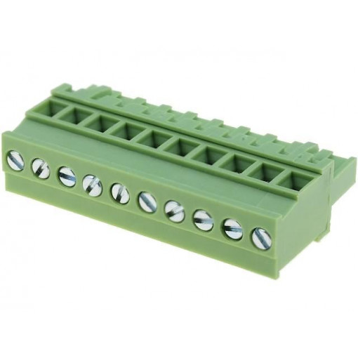 XY2500F-AV(5.0)-10P; Pluggable terminal block; 5mm; ways: 10; angled 90°; plug; female; XINYA
