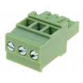 XY2500F-AV(5.0)-3P; Pluggable terminal block; 5mm; ways: 3; angled 90°; plug; female; XINYA