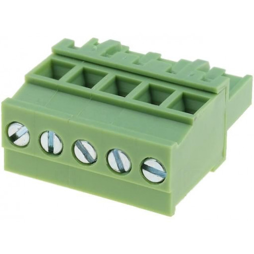 XY2500F-AV(5.0)-5P; Pluggable terminal block; 5mm; ways: 5; angled 90°; plug; female; XINYA