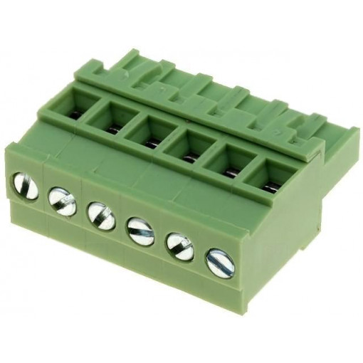 XY2500F-AV(5.0)-6P; Pluggable terminal block; 5mm; ways: 6; angled 90°; plug; female; XINYA