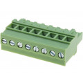 XY2500F-AV(5.0)-8P; Pluggable terminal block; 5mm; ways: 8; angled 90°; plug; female; XINYA