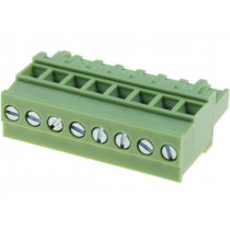 XY2500F-AV(5.0)-8P; Pluggable terminal block; 5mm; ways: 8; angled 90°; plug; female; XINYA