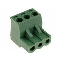 XY2500F-A(5.0)-3P; Pluggable terminal block; 5mm; ways: 3; straight; plug; female; XINYA