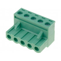 XY2500F-A(5.0)-5P; Pluggable terminal block; 5mm; ways: 5; straight; plug; female; XINYA