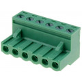 XY2500F-A(5.0)-6P; Pluggable terminal block; 5mm; ways: 6; straight; plug; female; XINYA