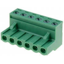 XY2500F-A(5.0)-6P; Pluggable terminal block; 5mm; ways: 6; straight; plug; female; XINYA