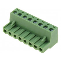 XY2500F-A(5.0)-8P; Pluggable terminal block; 5mm; ways: 8; straight; plug; female; XINYA