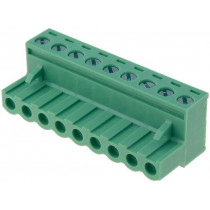 XY2500F-A(5.0)-9P; Pluggable terminal block; 5mm; ways: 9; straight; plug; female; XINYA