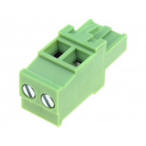 XY2500F-BV(5.08)-2P; Pluggable terminal block; 5.08mm; ways: 2; angled 90°; plug; 300V; XINYA