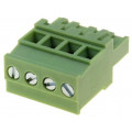 XY2500F-BV(5.08)-4P; Pluggable terminal block; 5.08mm; ways: 4; angled 90°; plug; 300V; XINYA