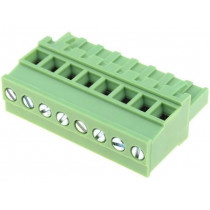 XY2500F-BV(5.08)-8P; Pluggable terminal block; 5.08mm; ways: 8; angled 90°; plug; 300V; XINYA